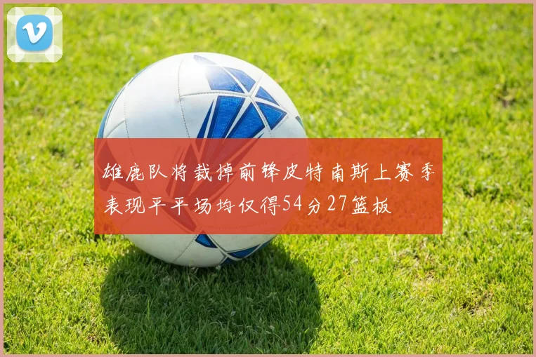 雄鹿队将裁掉前锋皮特南斯上赛季表现平平场均仅得54分27篮板