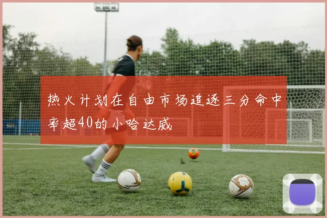 热火计划在自由市场追逐三分命中率超40的小哈达威